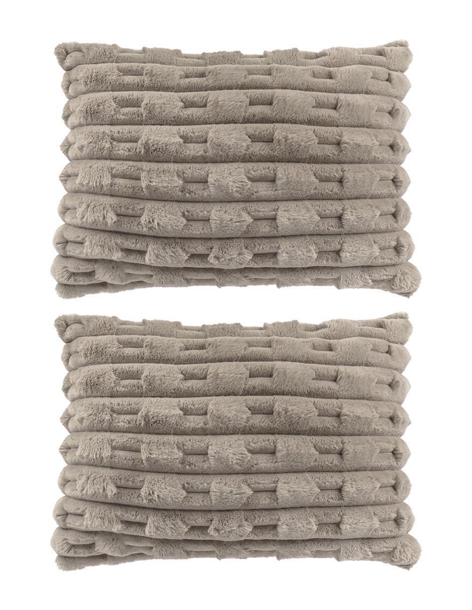 Set funda para almohada Taupe