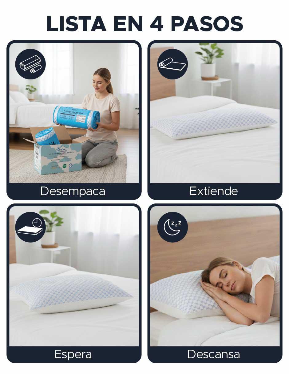 Set de almohada memory foam firmeza alta 2
