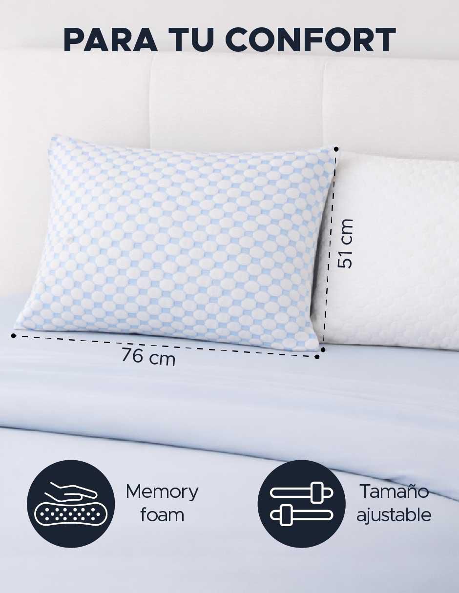 Set de almohada memory foam firmeza alta 9