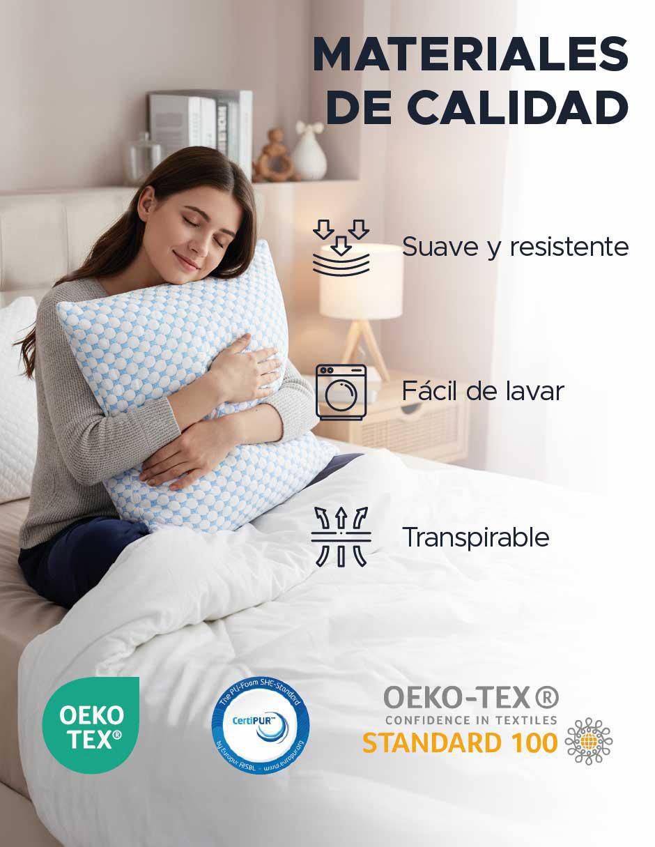Set de almohada memory foam firmeza alta 5