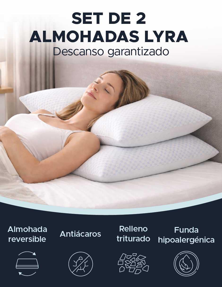 Set de almohada memory foam firmeza alta 8