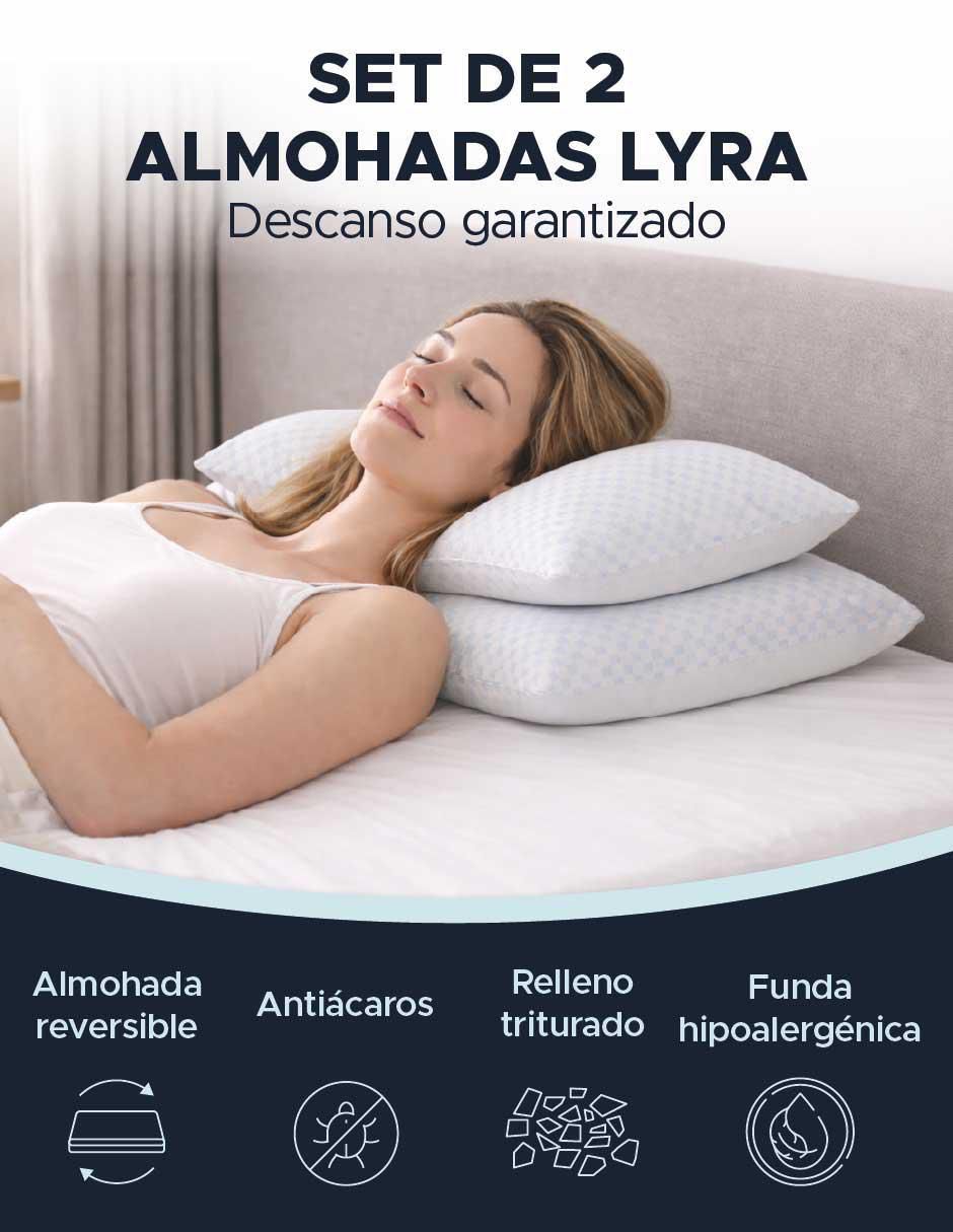 Set de almohada memory foam firmeza alta 8