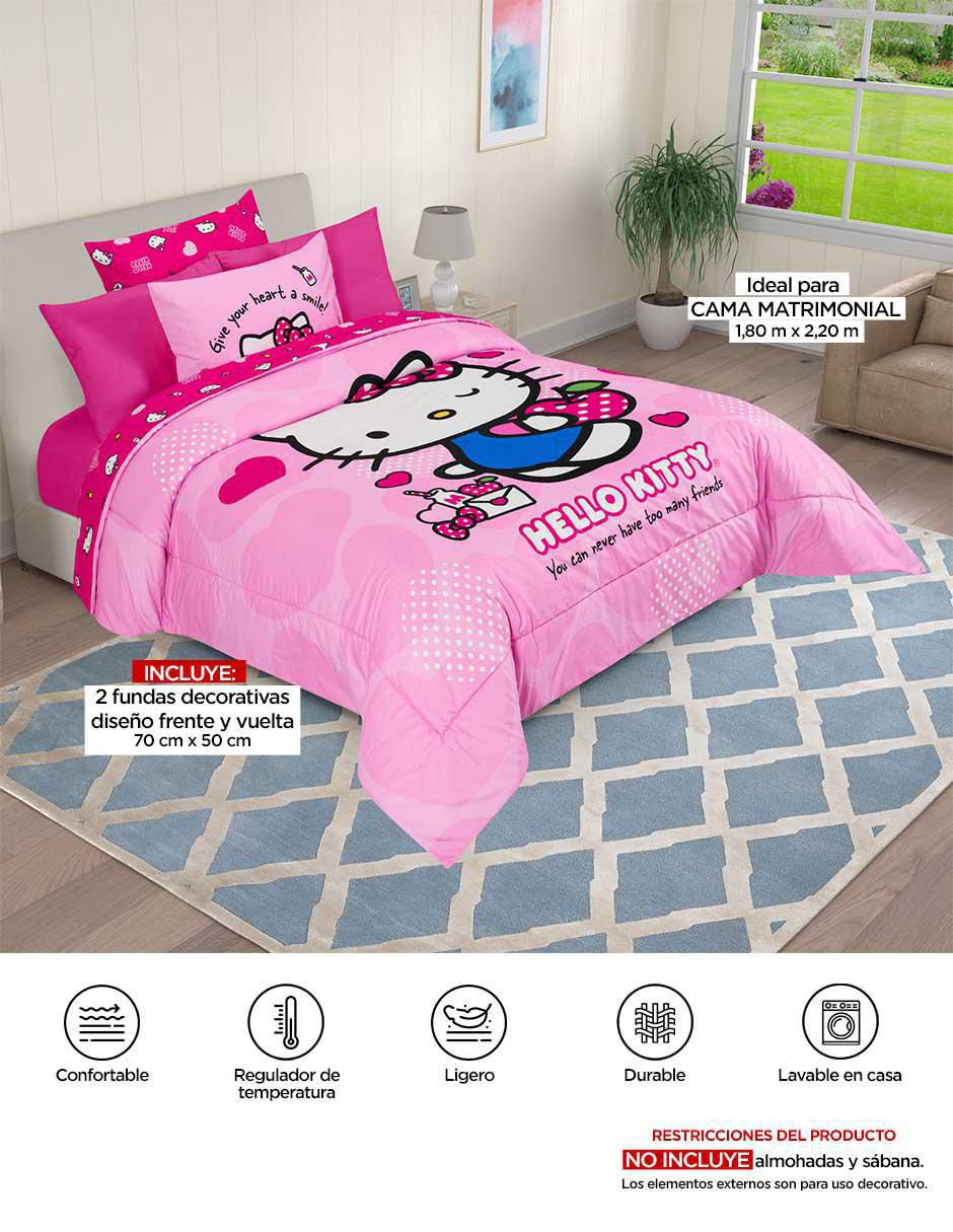 Set edredón Microfibra Apple Hello Kitty 11