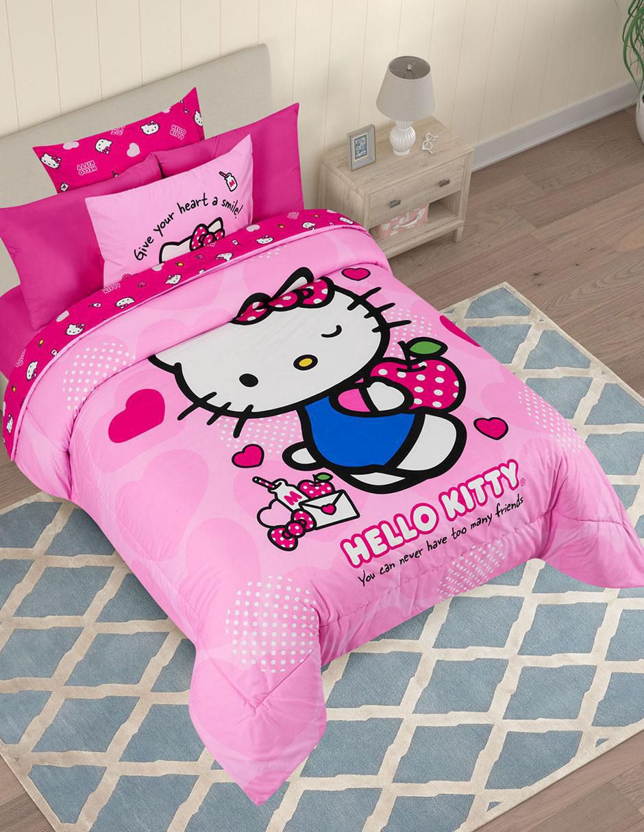 Set edredón Microfibra Apple Hello Kitty 5