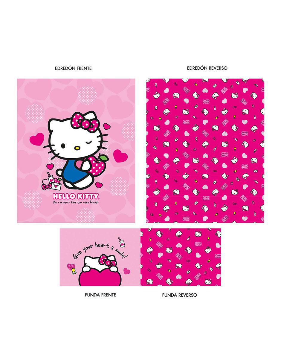 Set edredón Microfibra Apple Hello Kitty 10