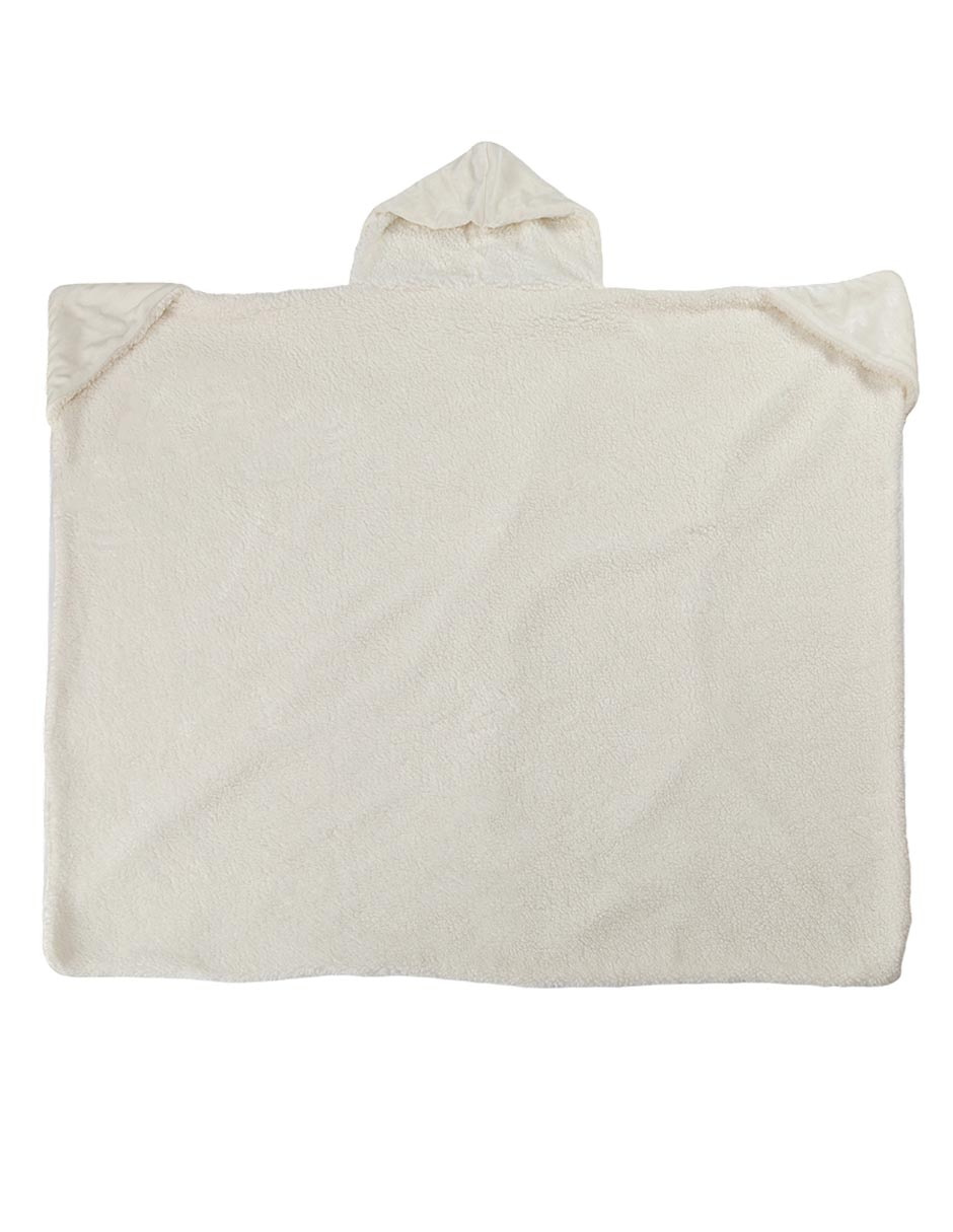Frazada con capucha de tejido plano I. Poncho