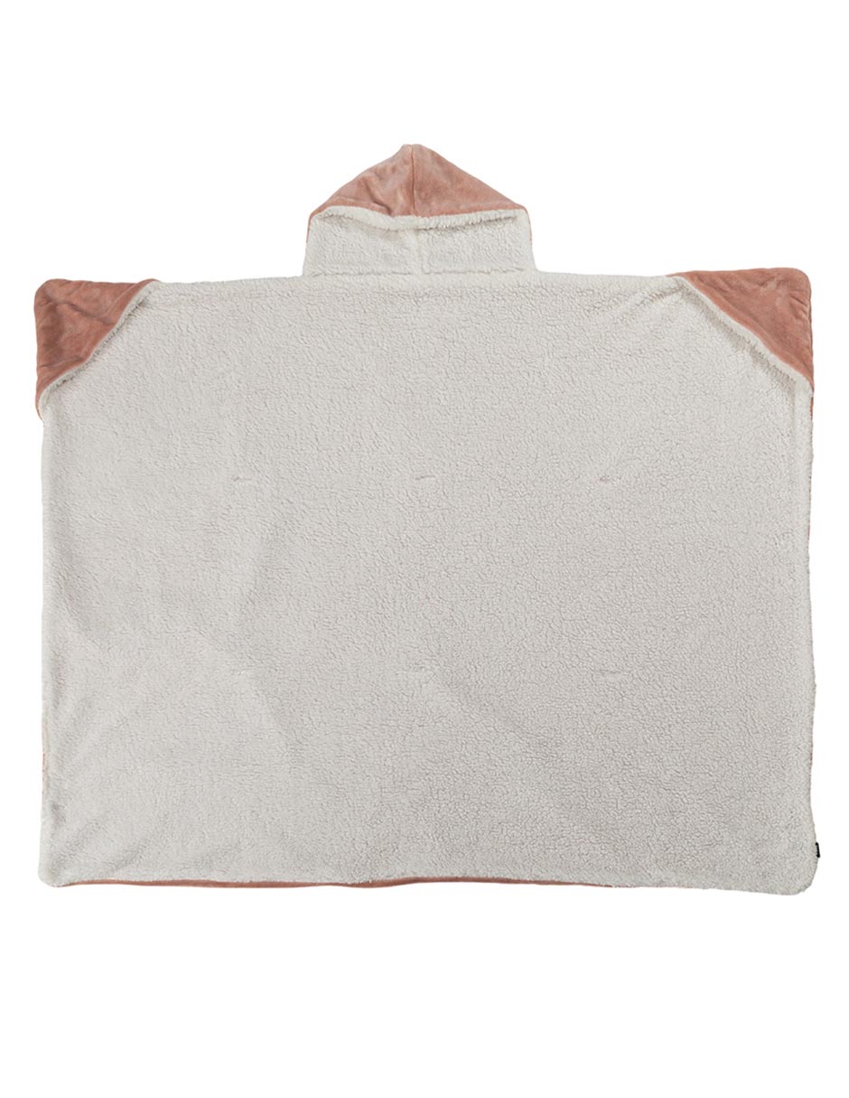 Frazada con capucha de tejido plano I. Poncho