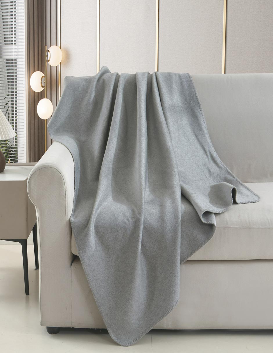 FRAZADA I. WOOL, ESTÁNDAR, GRIS HAUS