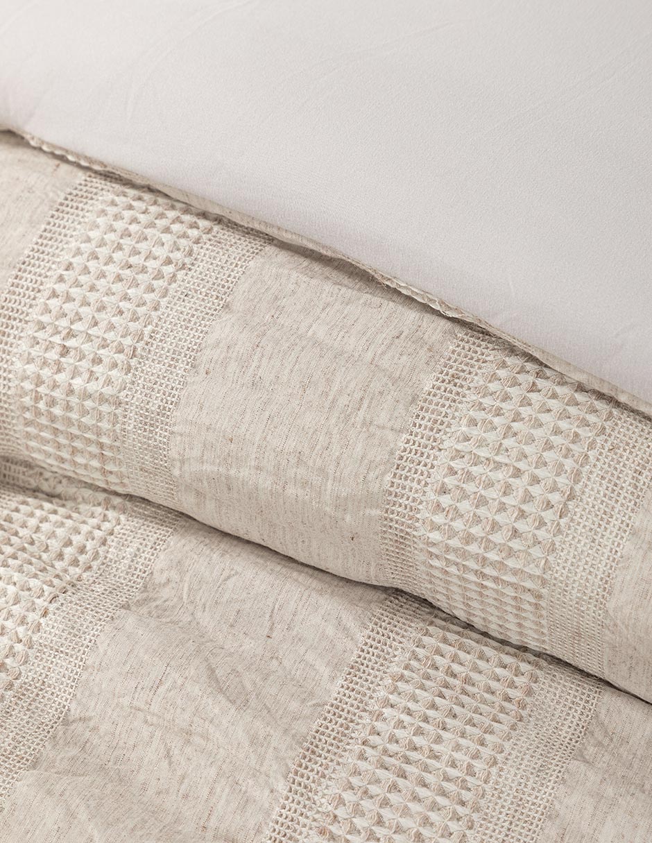 Set edredón Linen Waffle 4