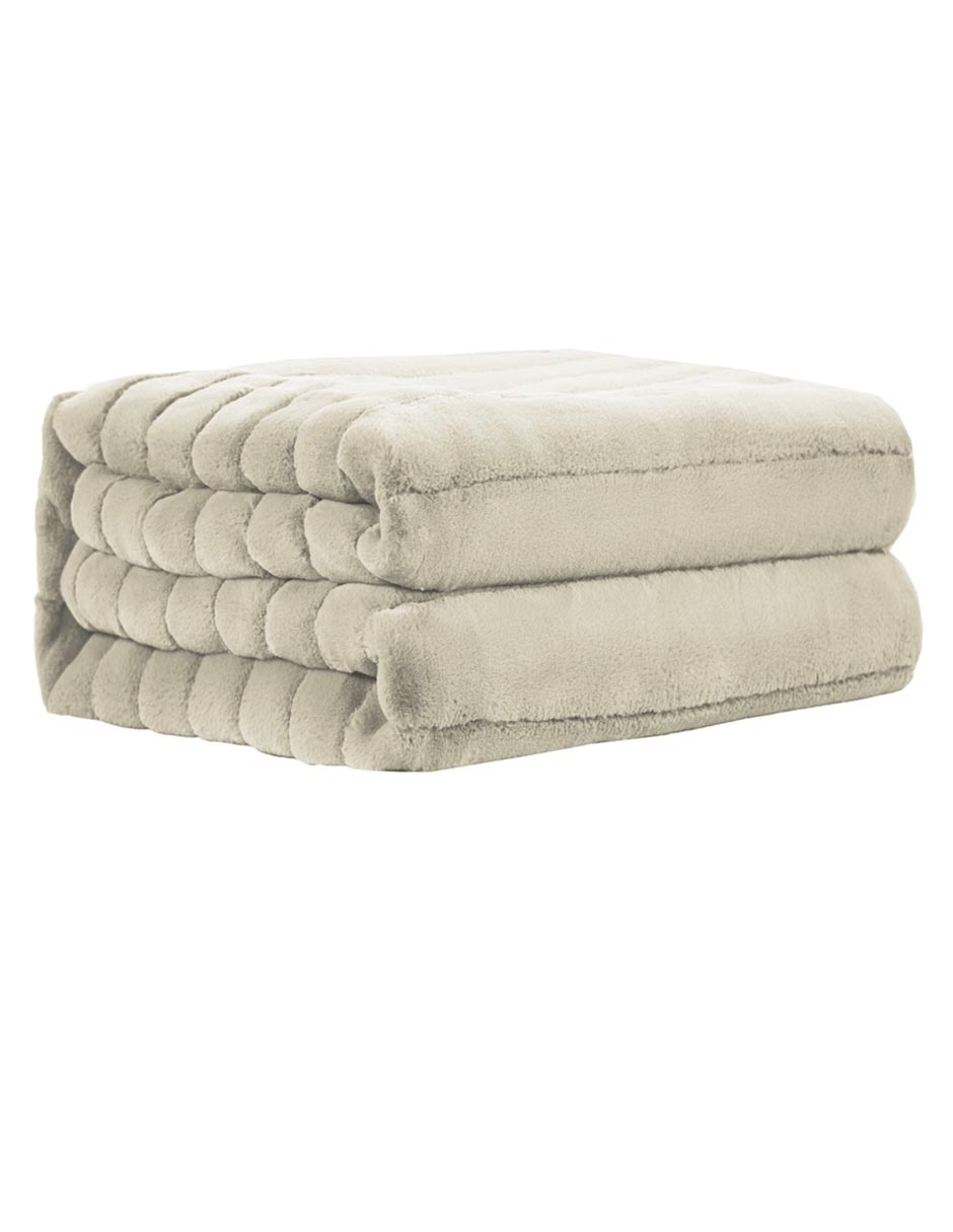 COBERTOR I.FAUX, KS, BEIGE HAUS