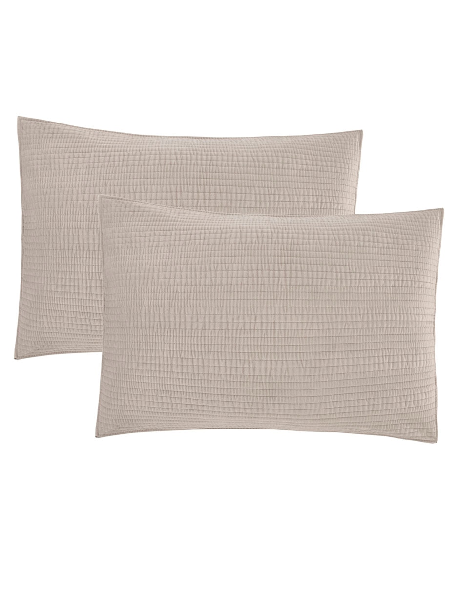 SET COLCHA WASHED VELVET, IND, BEIGE HA