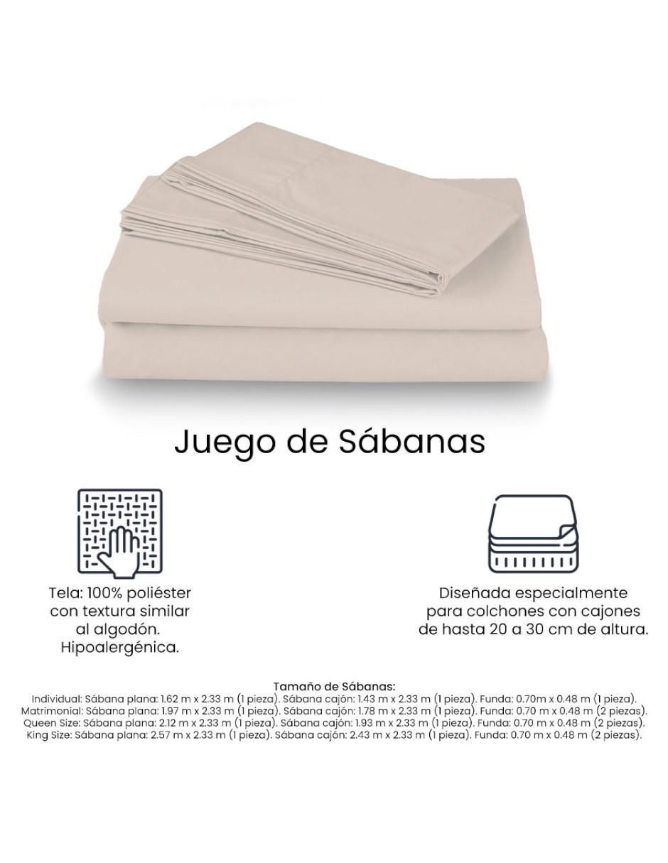 Juego de sábanas de poliéster basic 5