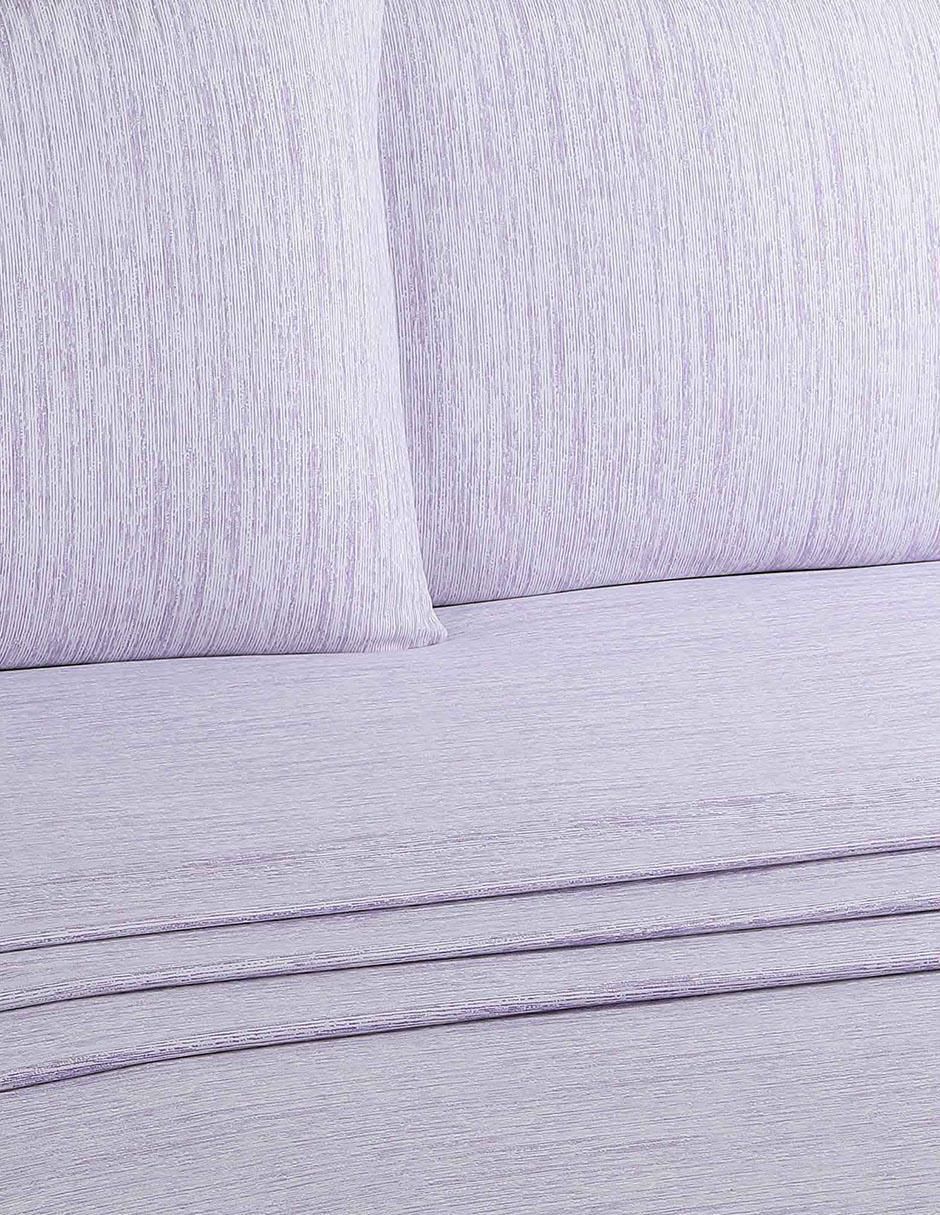 Juego de sábanas de microfibra Kent Mauve 2
