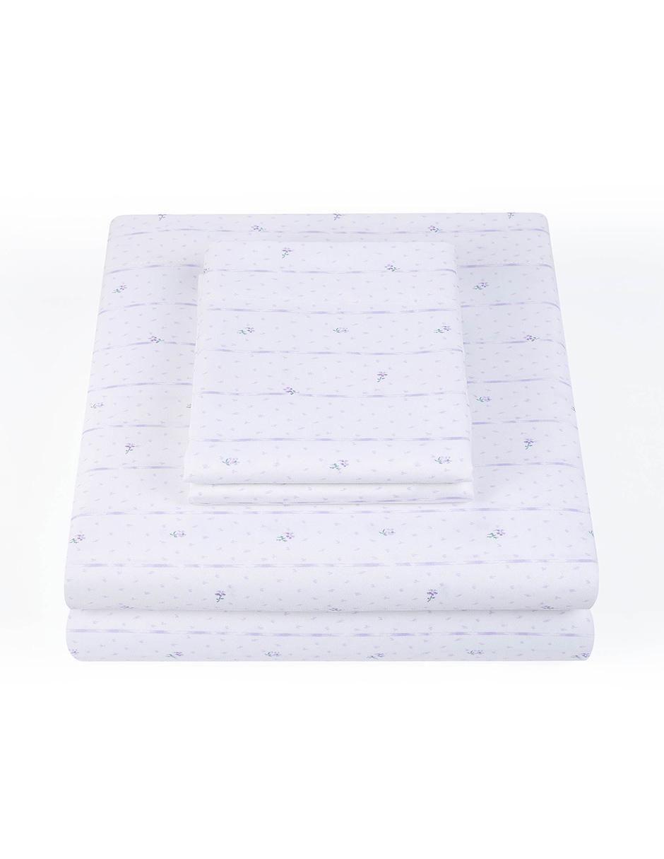 Juego de sábanas de microfibra Nelly Mauve 2