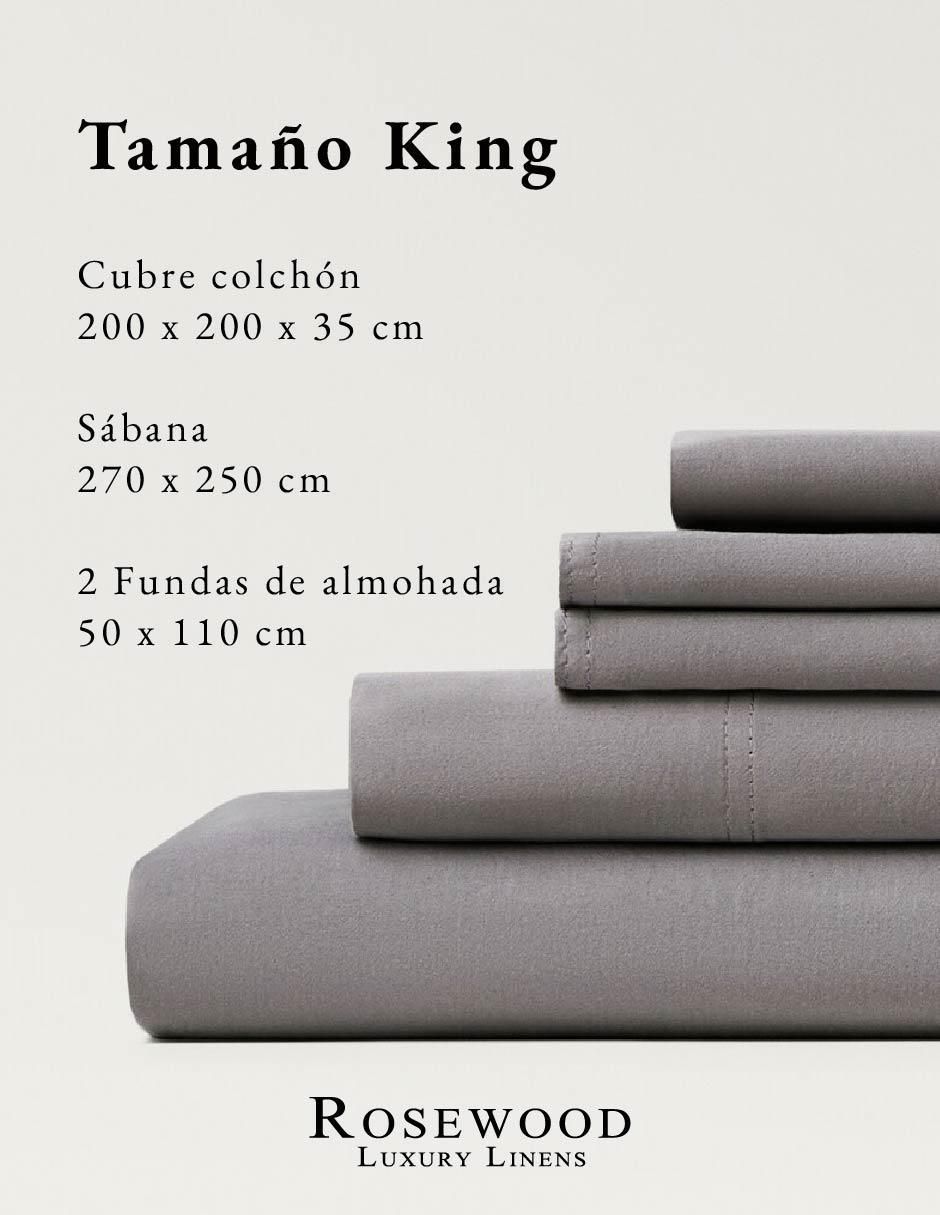 Juego de sábanas "de" algodón 300 hilos sin gramaje rosewood bali