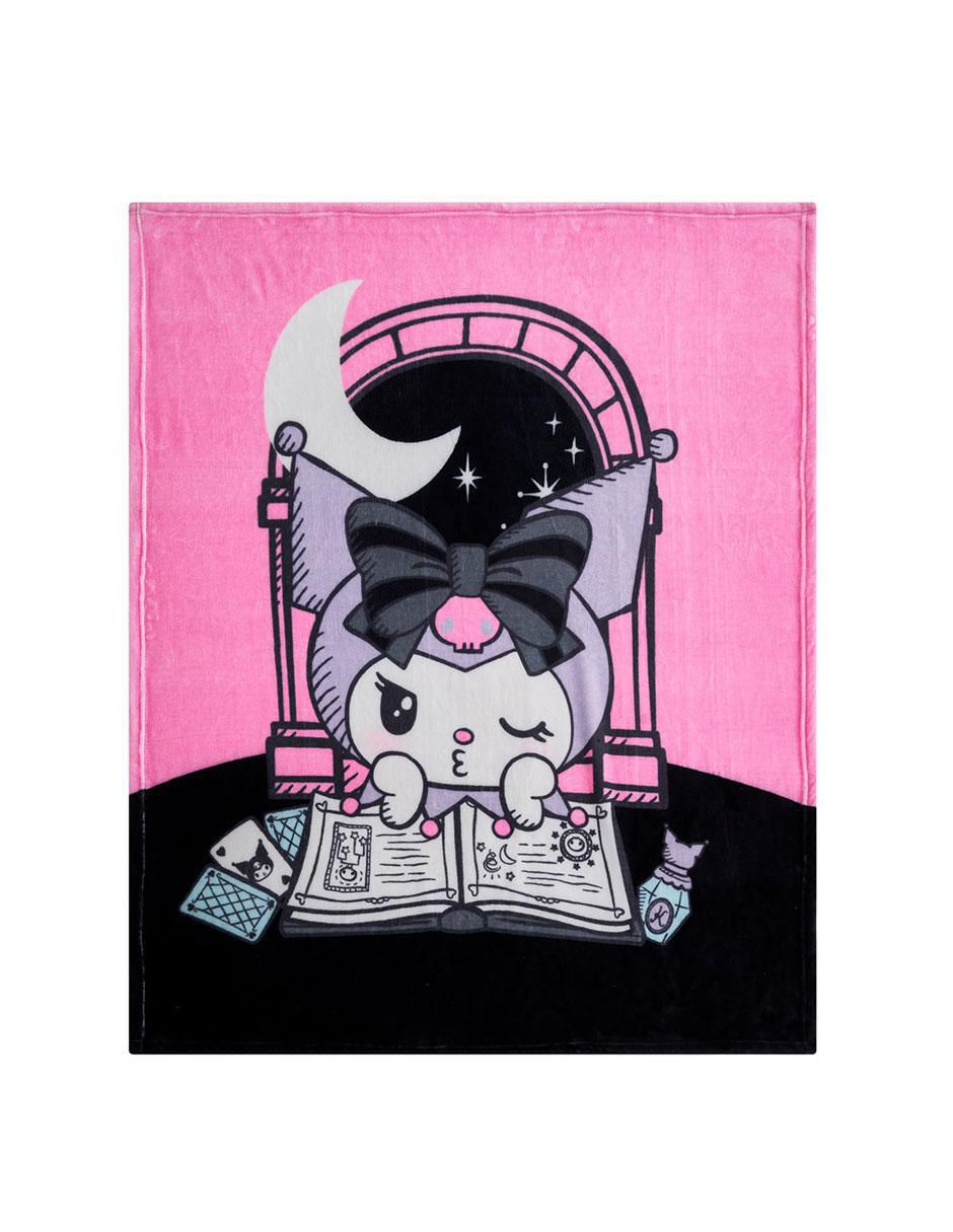 Cobertor Kuromi Frazada Dark estampado infantil
