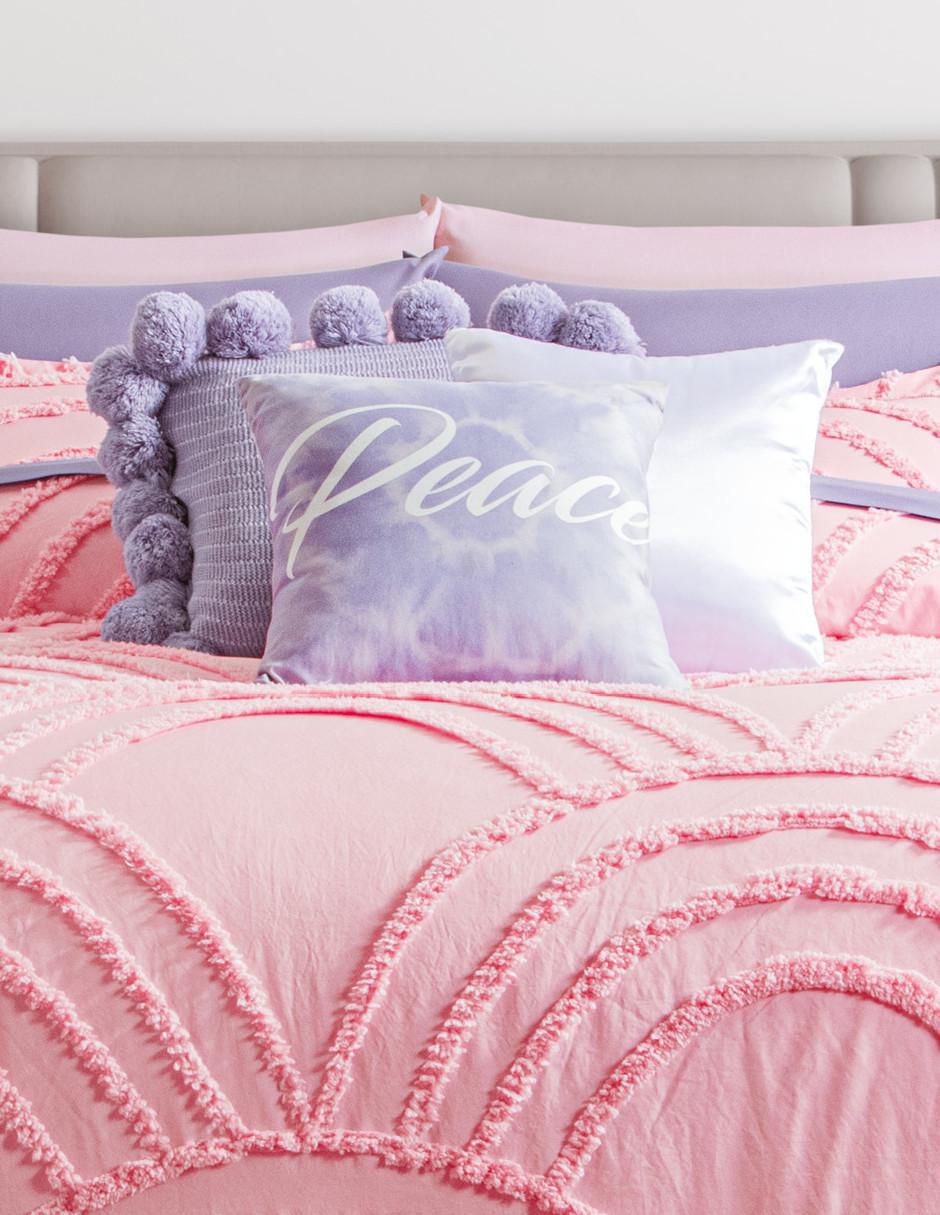 Set edredón Tufted Pink Rainbows