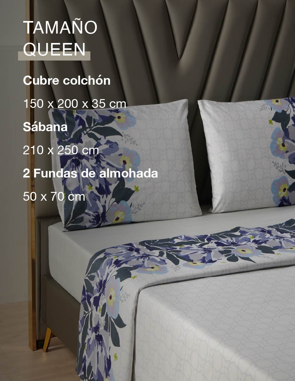 Juego de sábanas de microfibra pucon 2