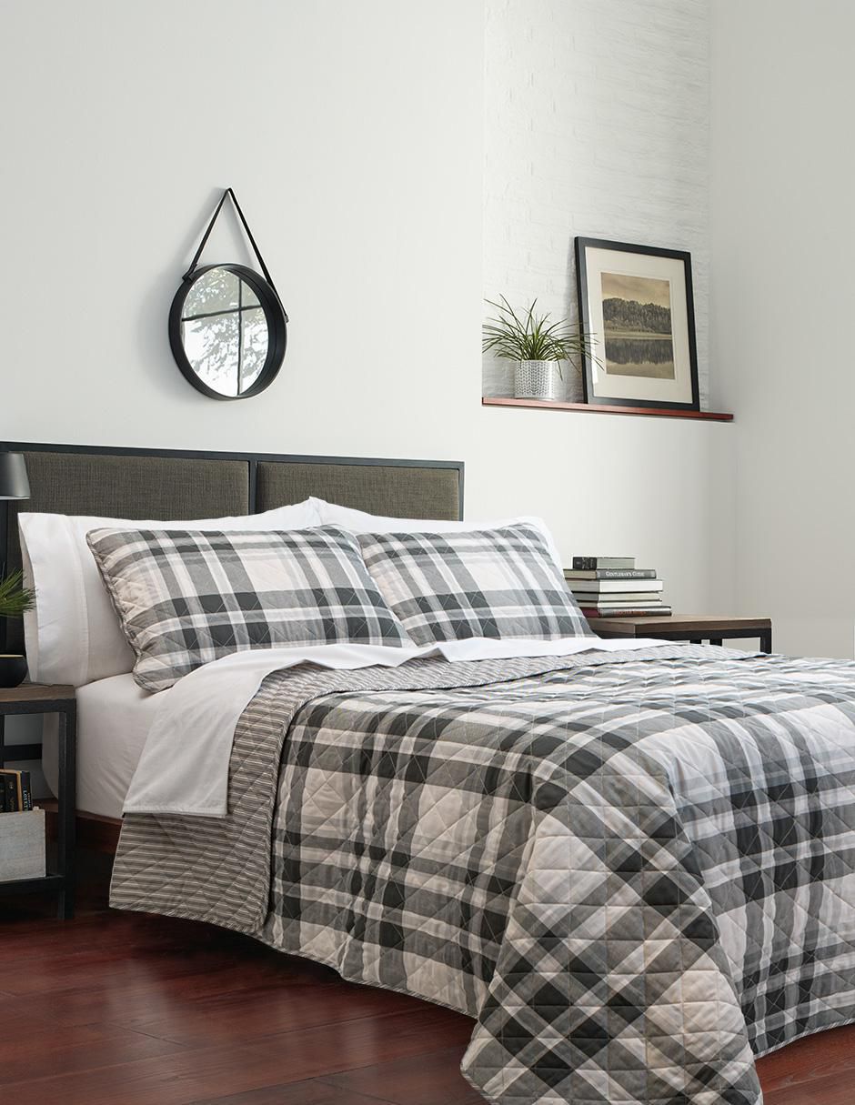 Set de colcha Coal Creek Plaid