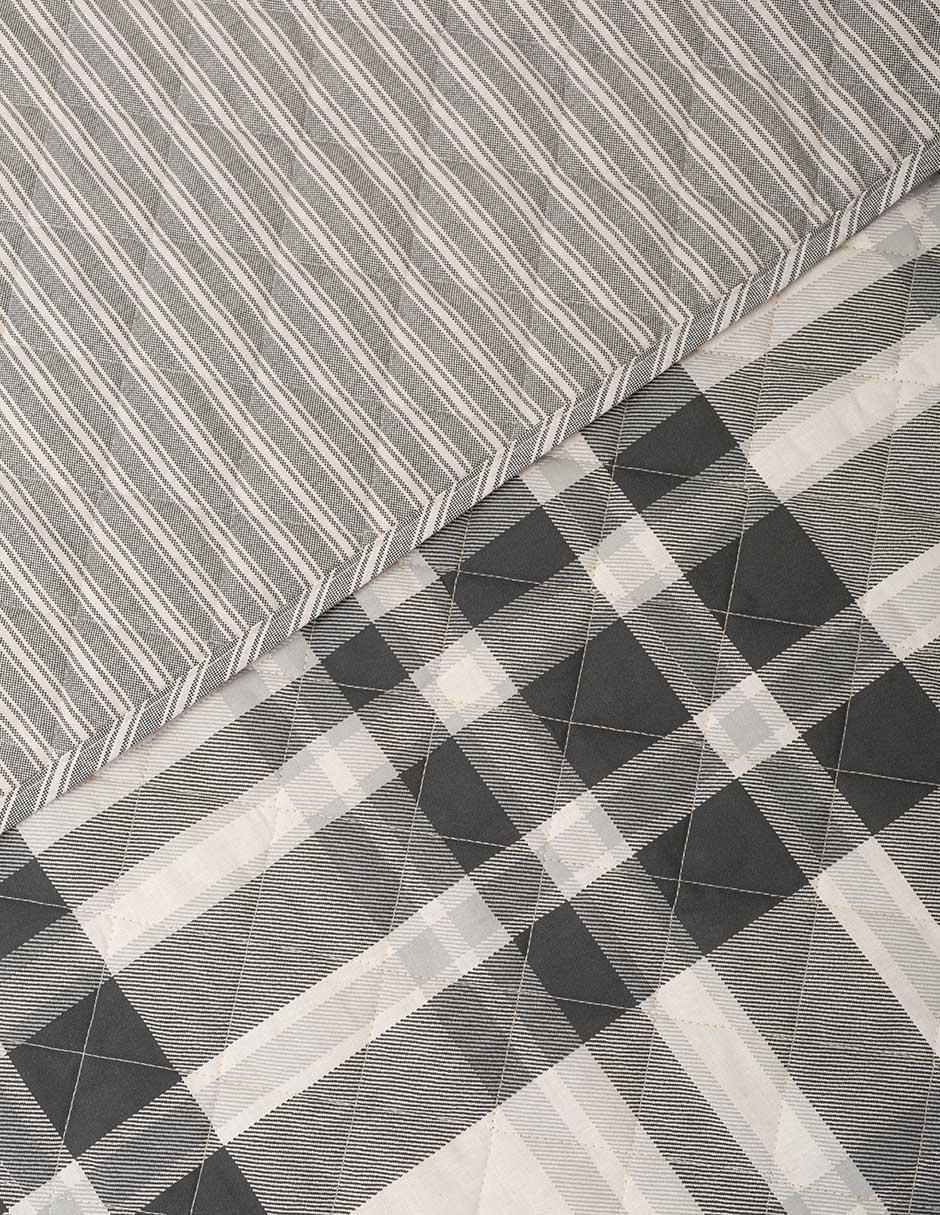 Set de colcha Coal Creek Plaid 3