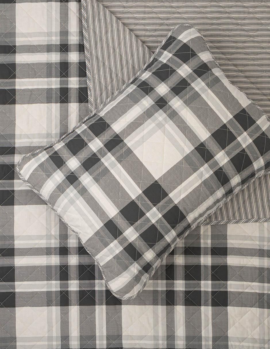 Set de colcha Coal Creek Plaid 4