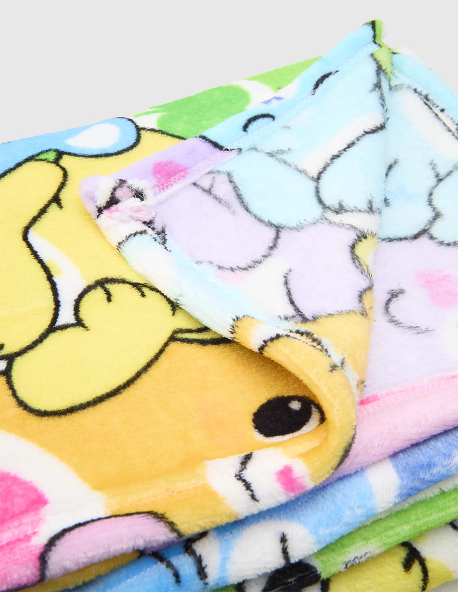 Frazada de tejido plano Care Bears para niña 3