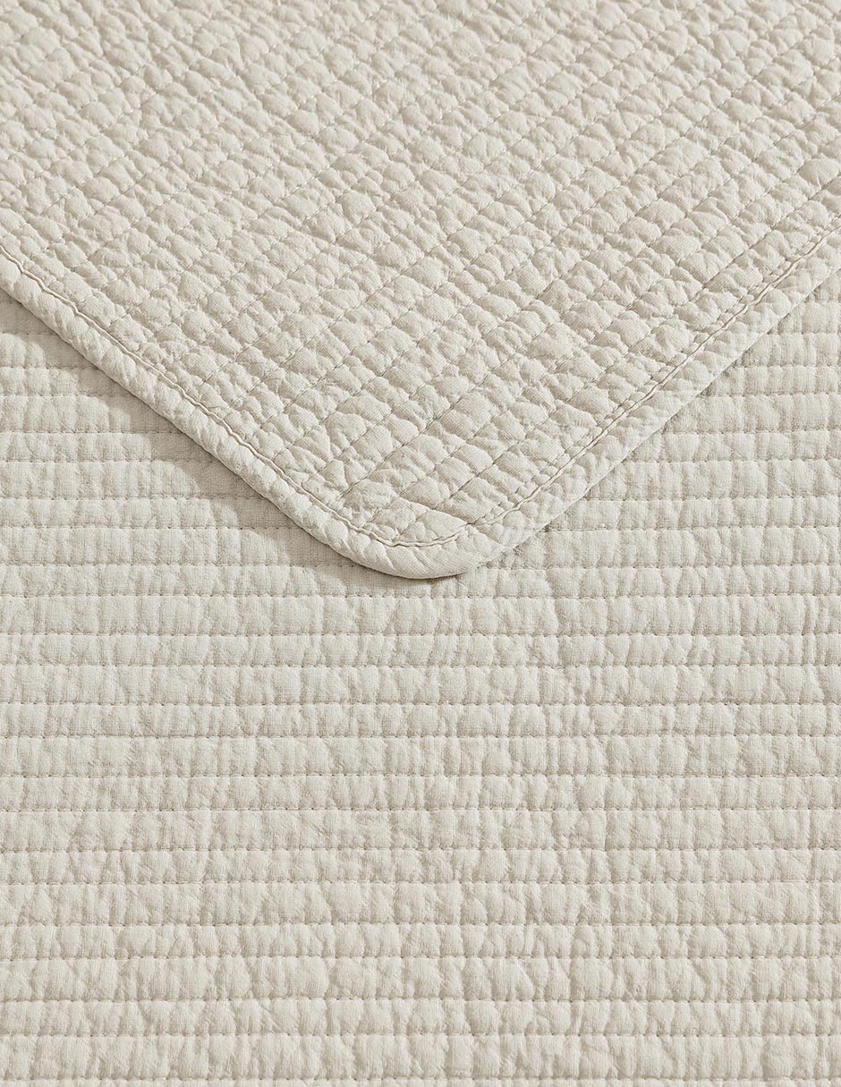 Set de colcha Seashore Stitch Beige 3