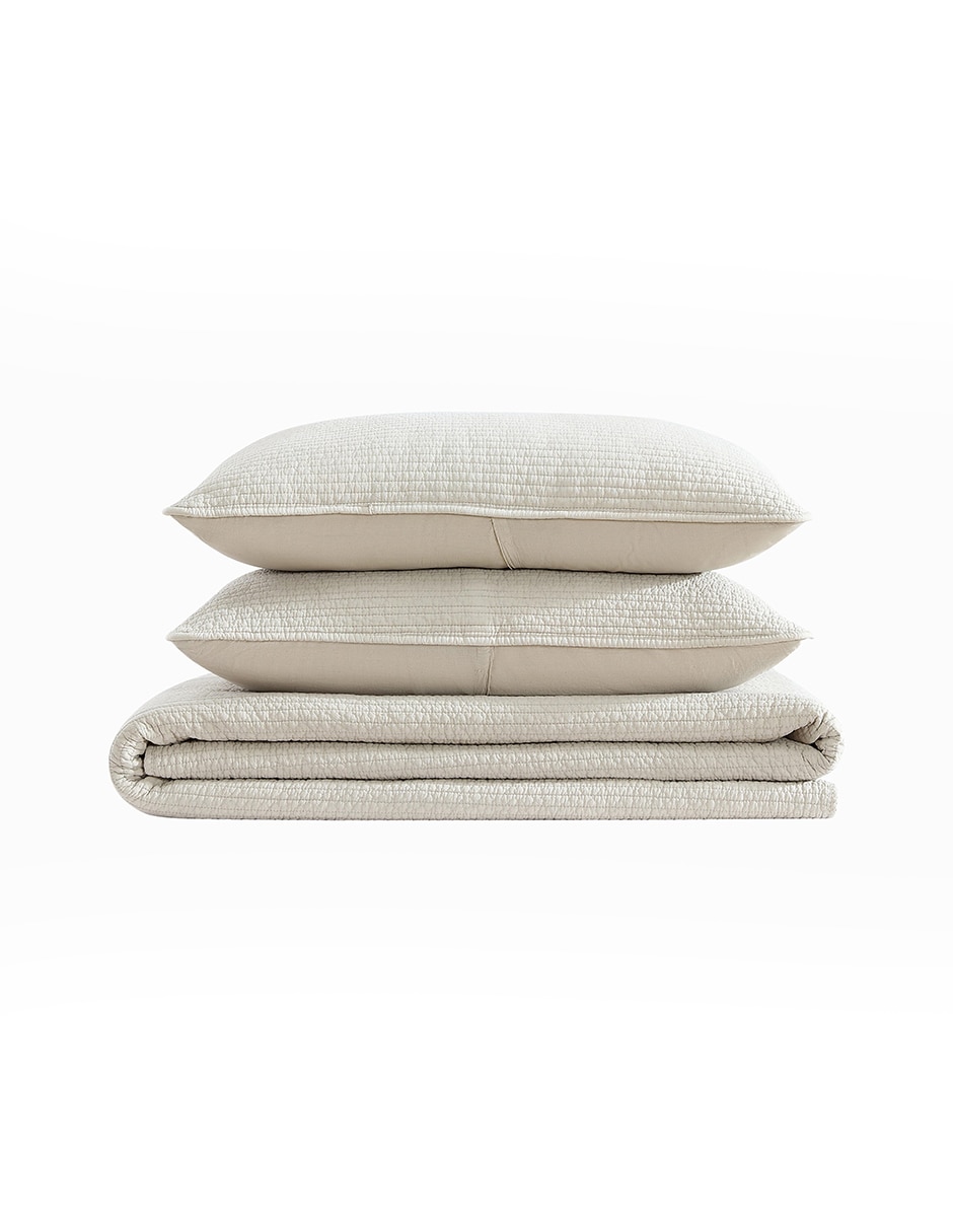Set de colcha Seashore Stitch Beige 6