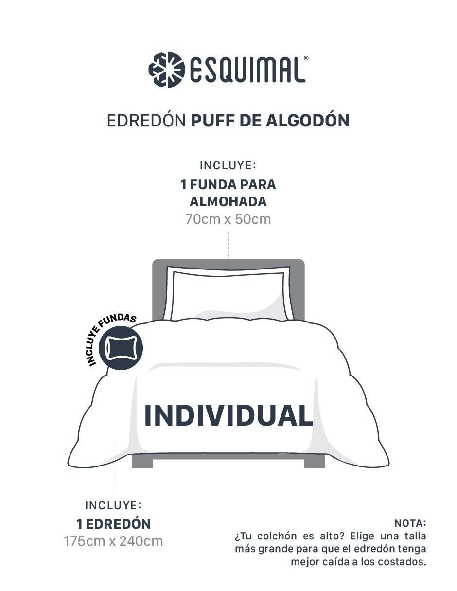 Set edredón esquimal puff algodón no aplica