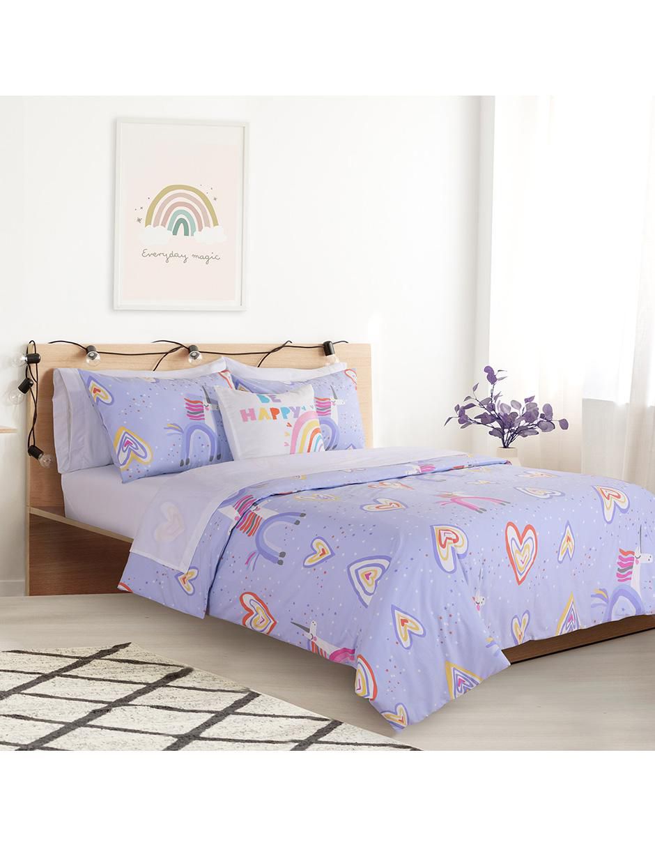 Set edredón Magic Heart Purple