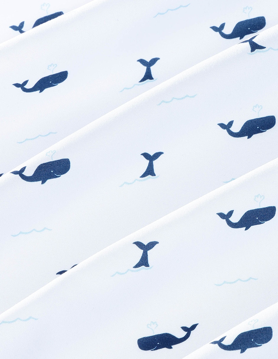 Set edredón Finnian Whales Navy Seas 6