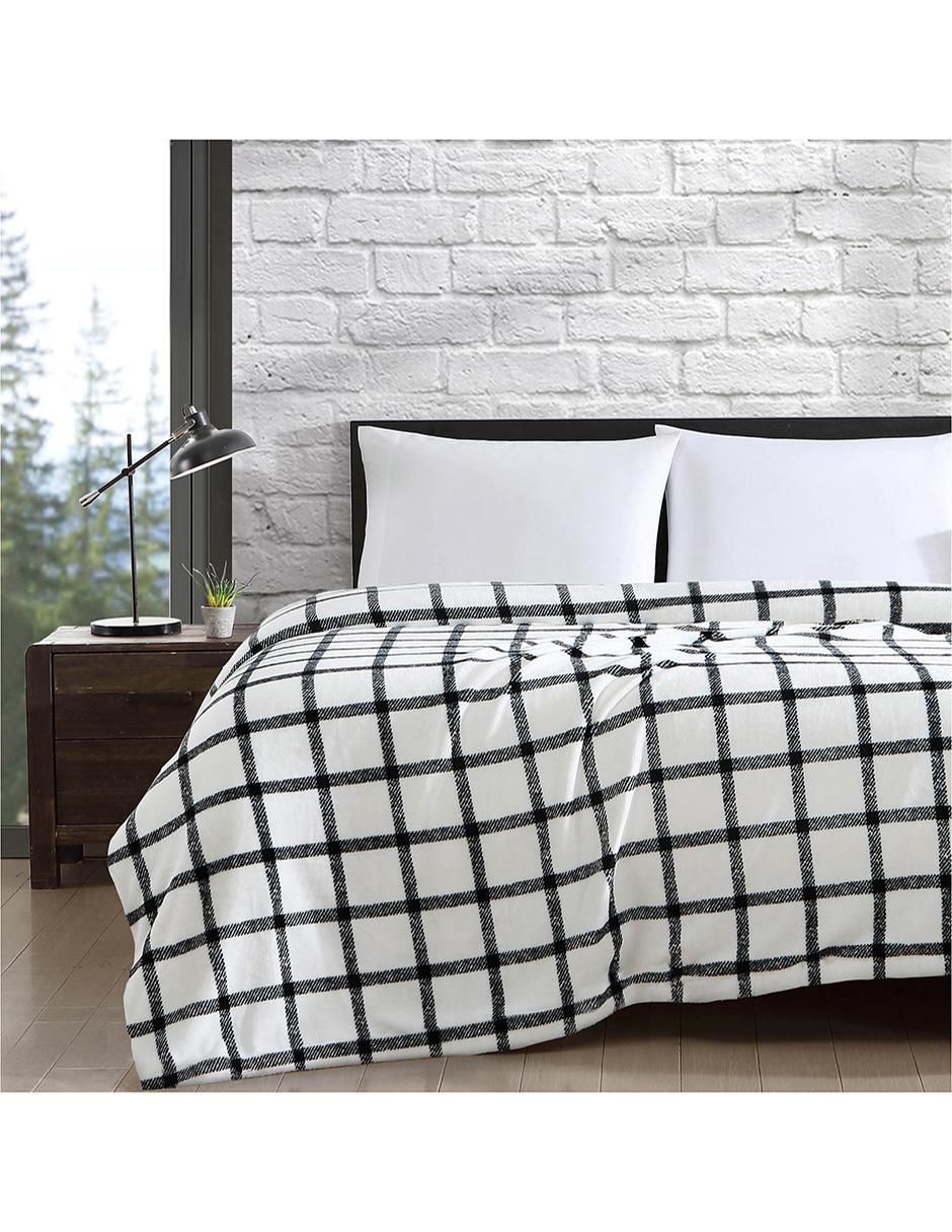 Cobertor Bunkhouse Carbon estampado a cuadros