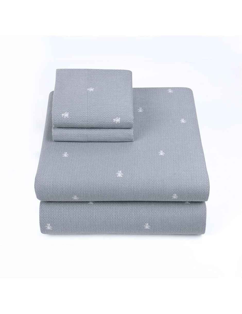 Juego de sábanas de algodón Salma Grey 4
