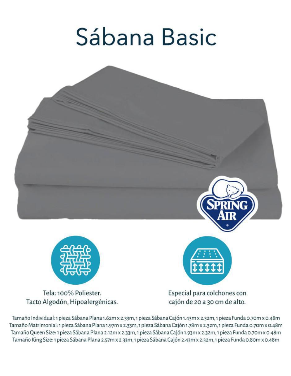 Juego de sábanas "de" poliéster spring air basic one