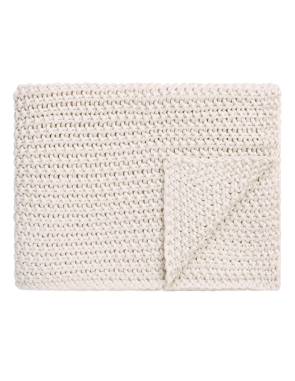 FRAZADA KNITING, ESTÁNDAR, BEIGE HAUS