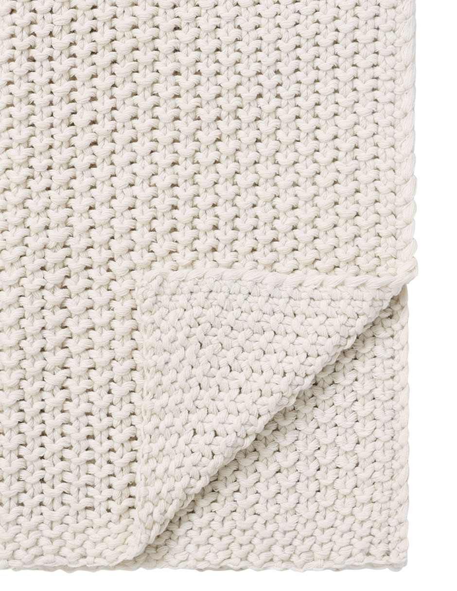 FRAZADA KNITING, ESTÁNDAR, BEIGE HAUS