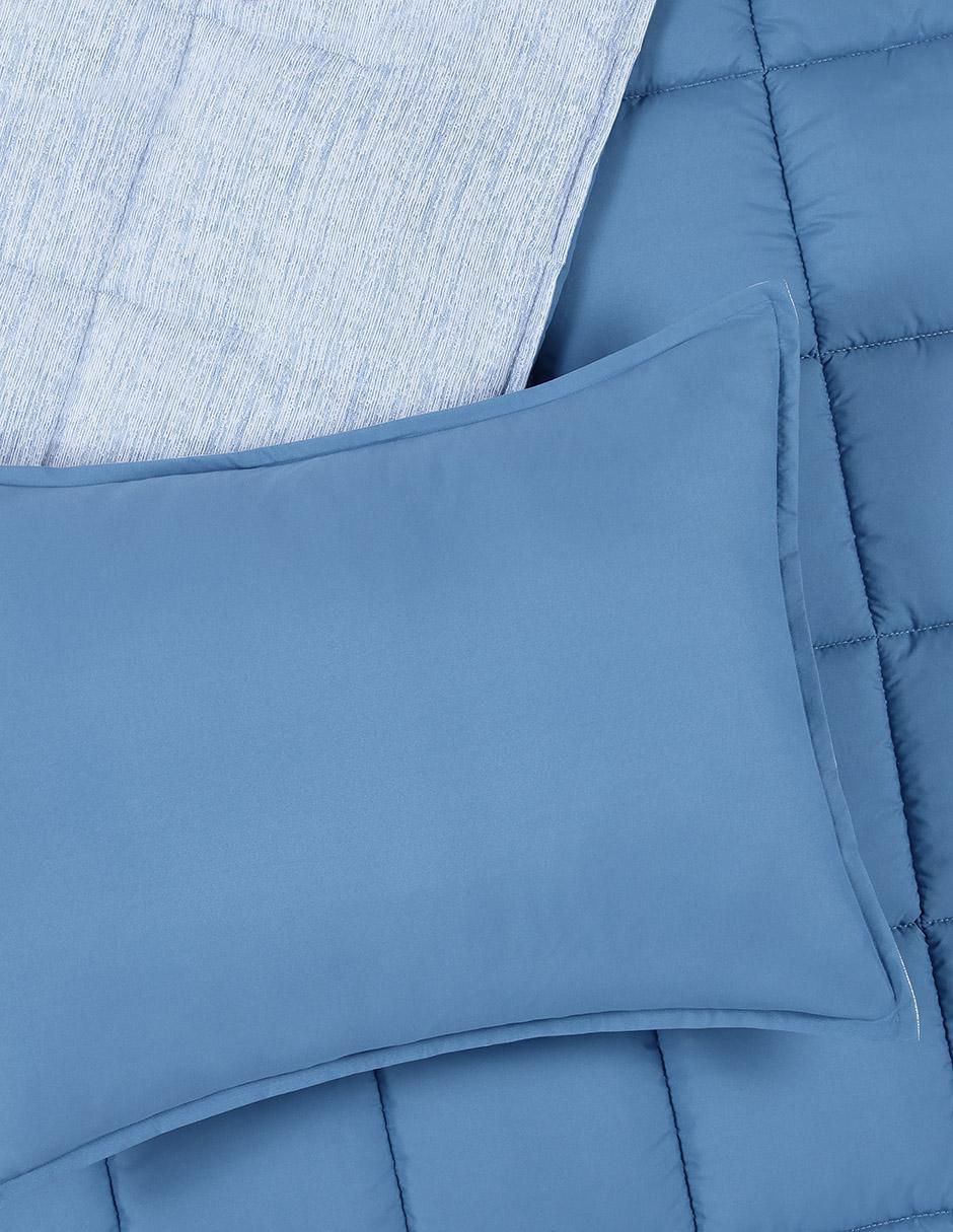 Set edredón Kent Blue Reversible 5
