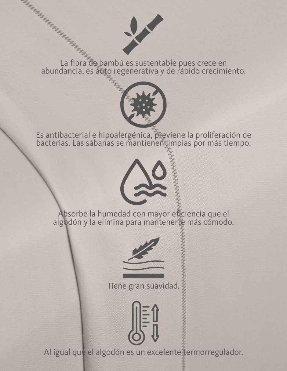 Juego de sábanas "de" bambú dalfiori bambú de 300 hilos