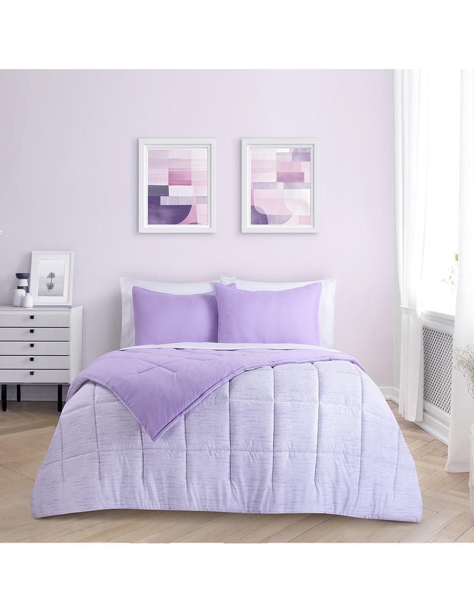 Set edredón Kent Mauve Reversible