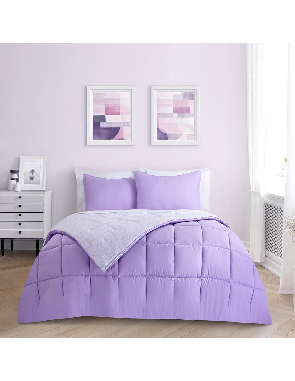 Set edredón Kent Mauve Reversible 2