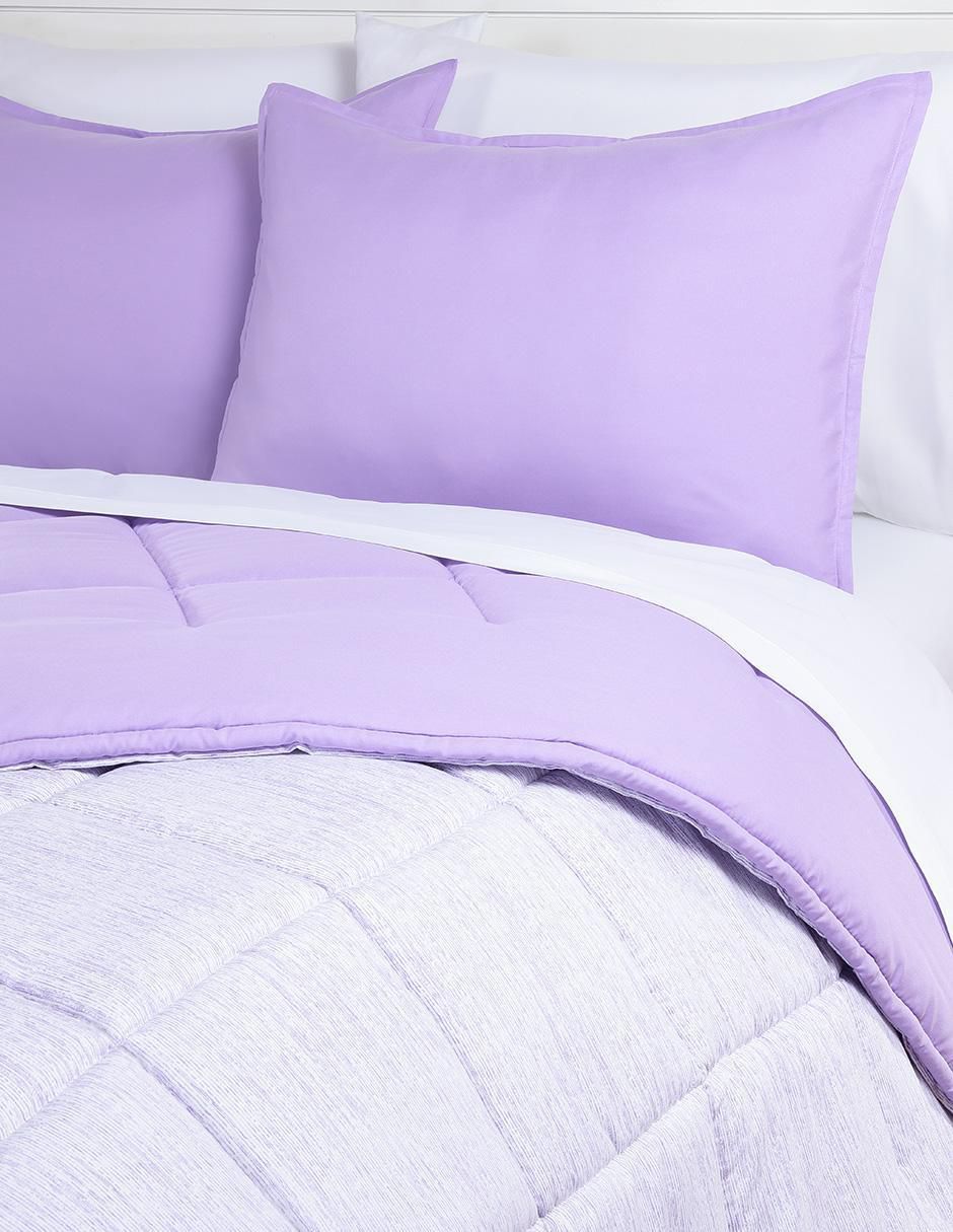 Set edredón Kent Mauve Reversible 3