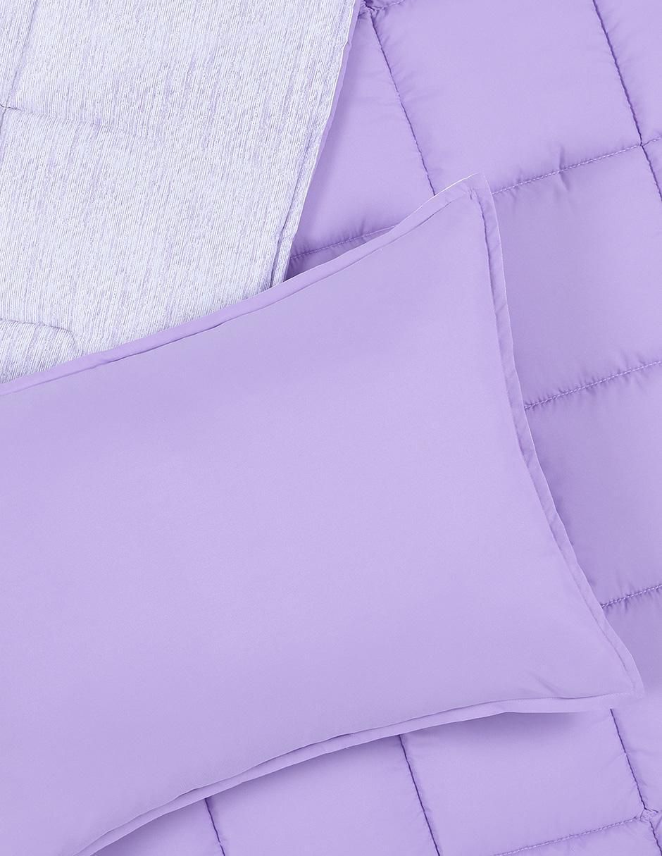 Set edredón Kent Mauve Reversible 5