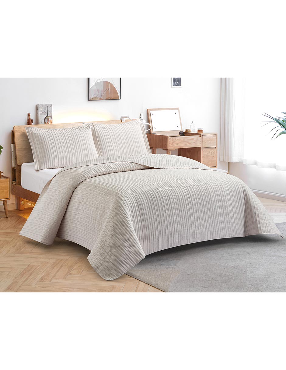 SET COLCHA LYAM 2.0, KS, BEIGE HAUS