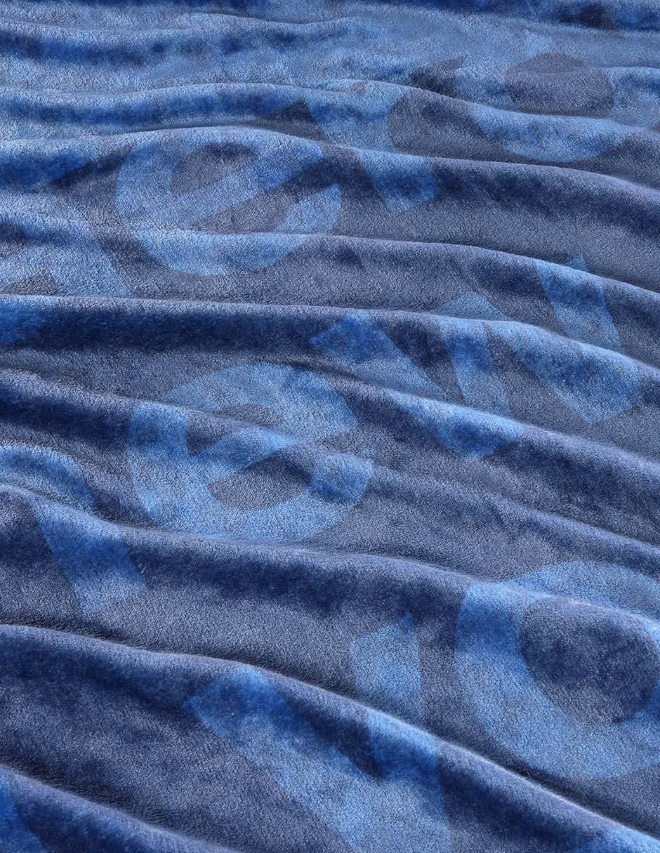 Frazada clásica de tejido plano Ferran navy unisex