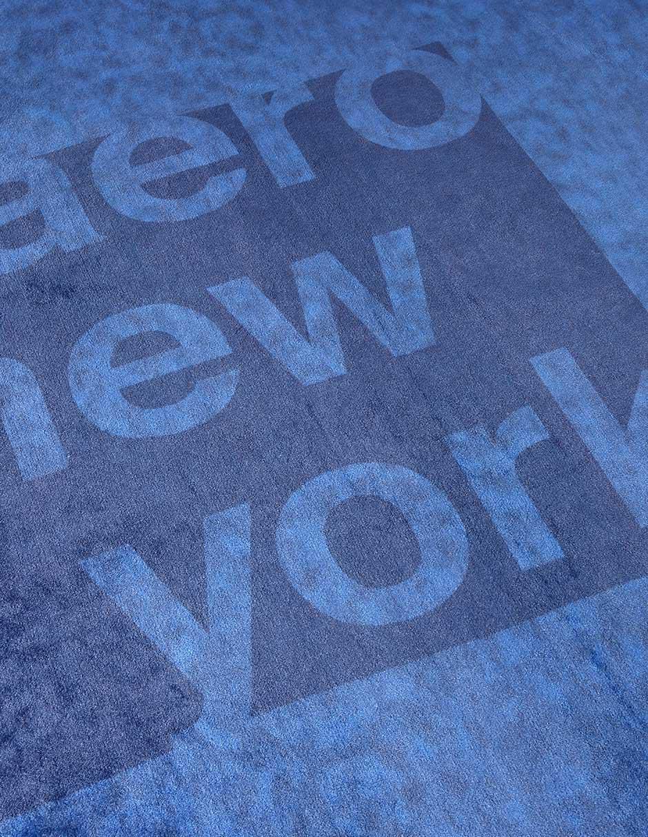 Frazada clásica de tejido plano Ferran navy unisex 2