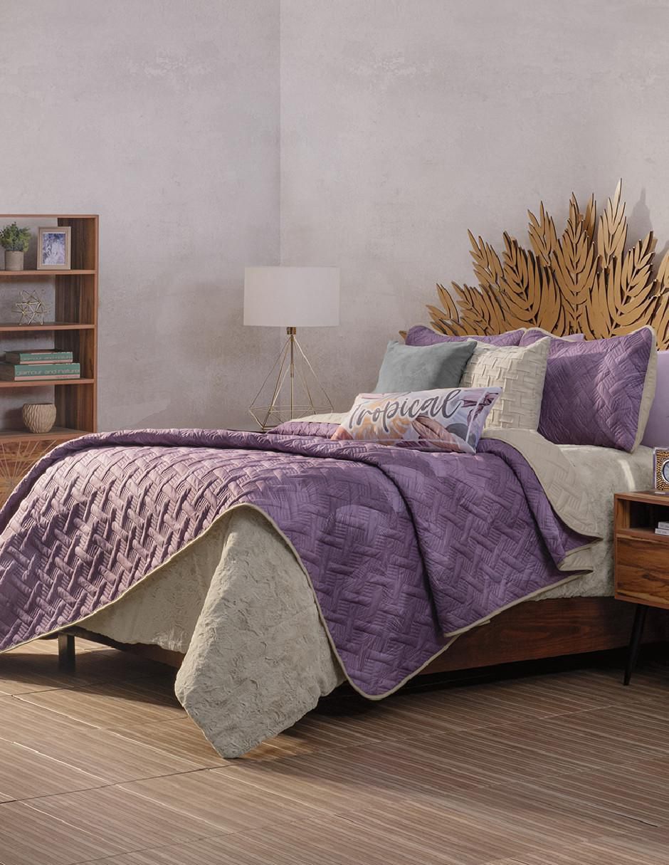 Colcha Ligera Malva Soft