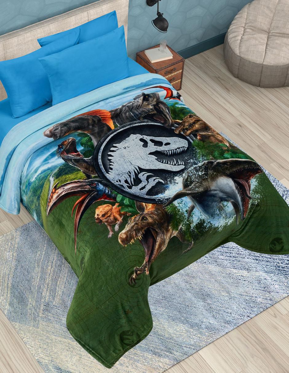 Cobertor Jurassic World Rebirth Serenity giants 4