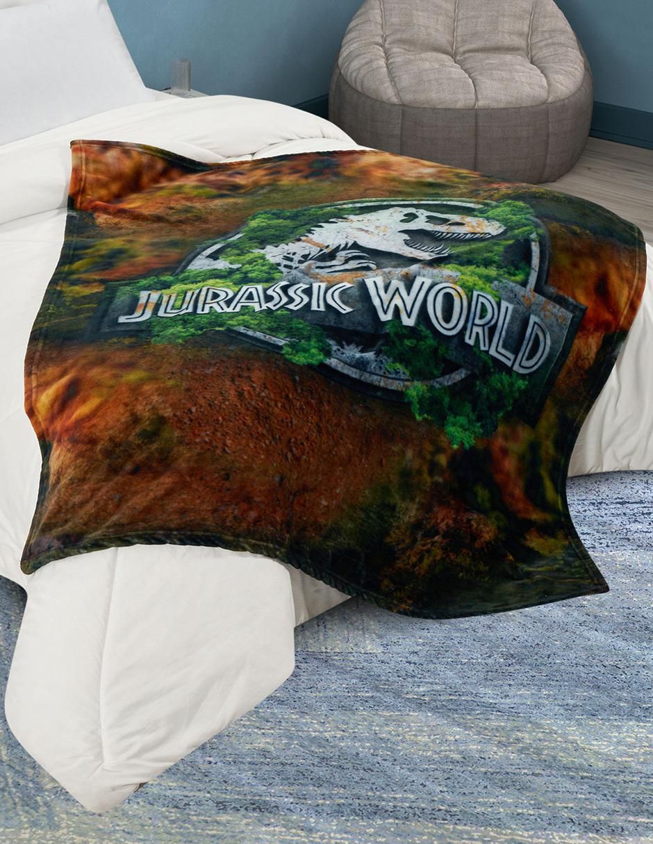 Cobertor Jurassic World Rebirth estampado infantil 2