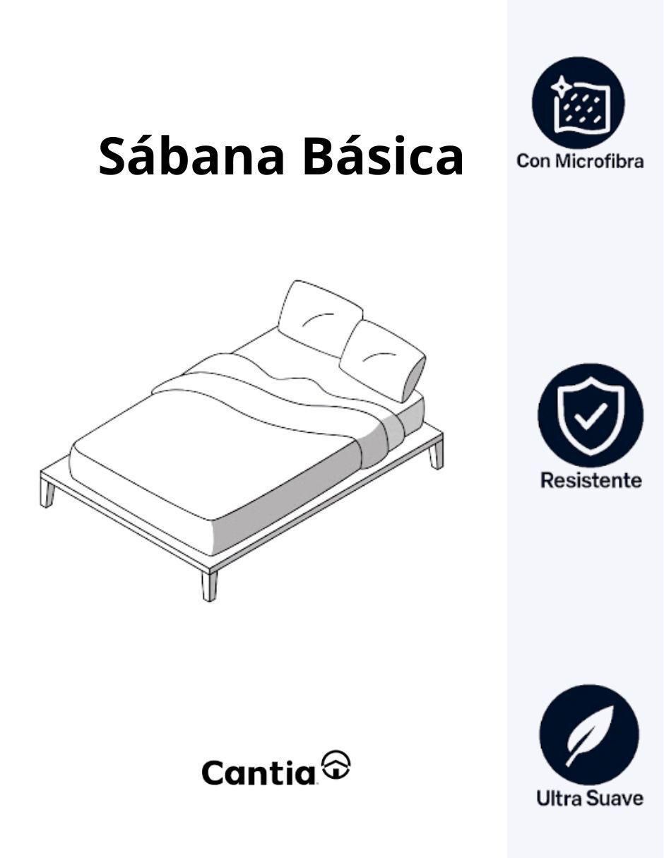 Juego de sábanas de poliéster 250 hilos básica 2