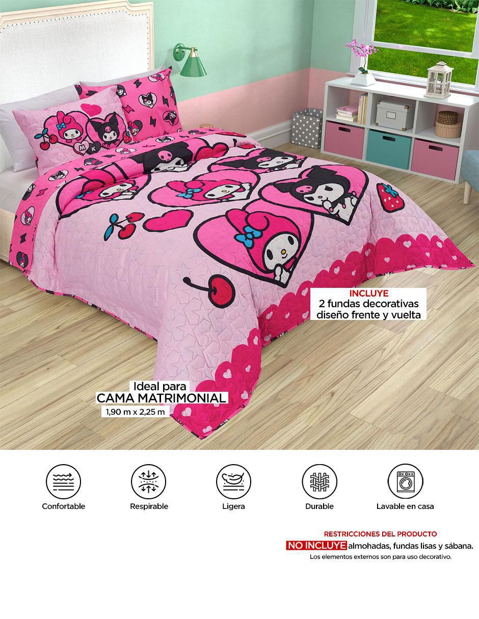 Set de colcha Kuromi y My Melody 11